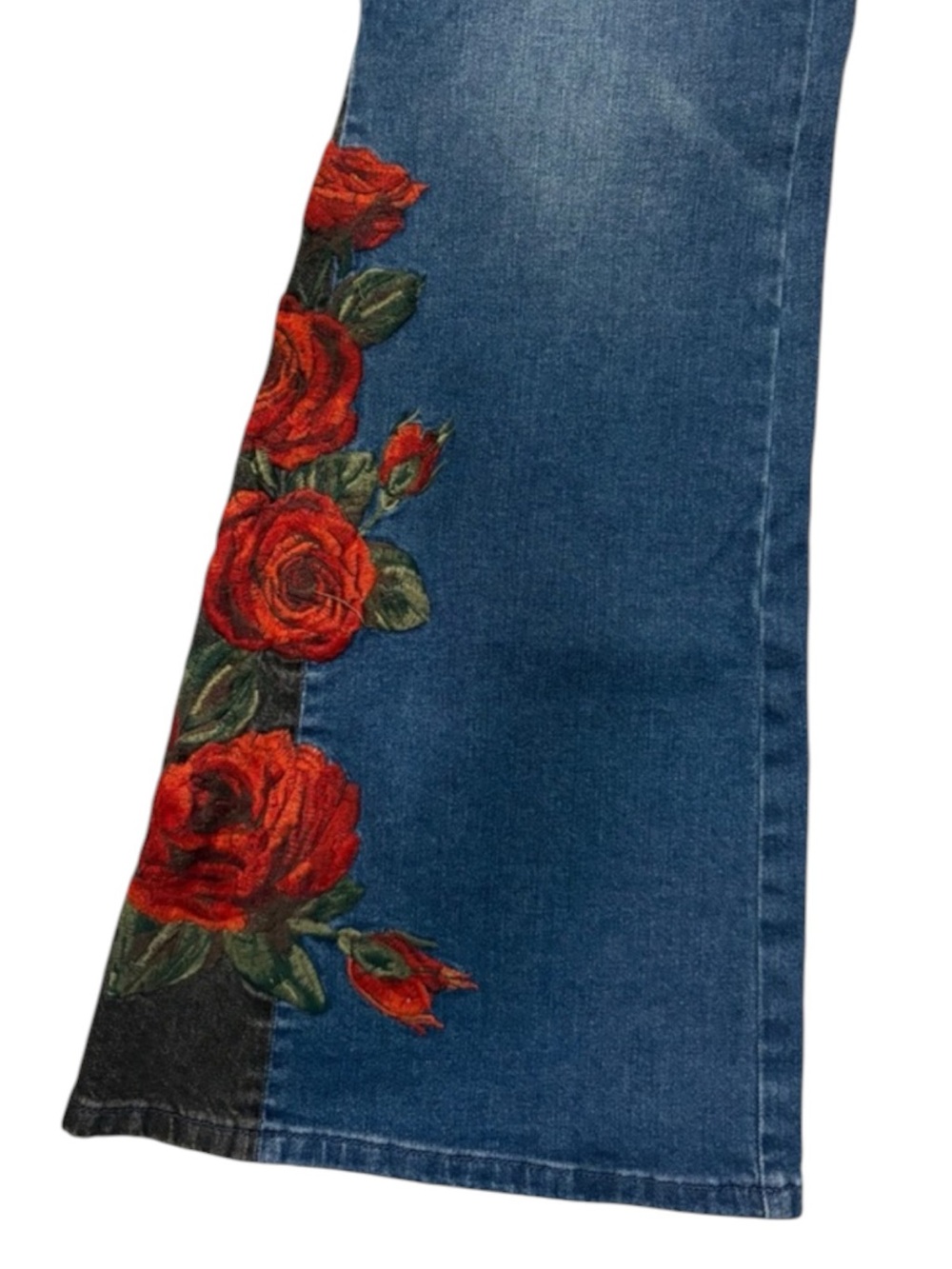 DRIFTWOOD Farrah Embroidered Rose Flare Jeans Women’s Size 29 - Picture 4 of 7